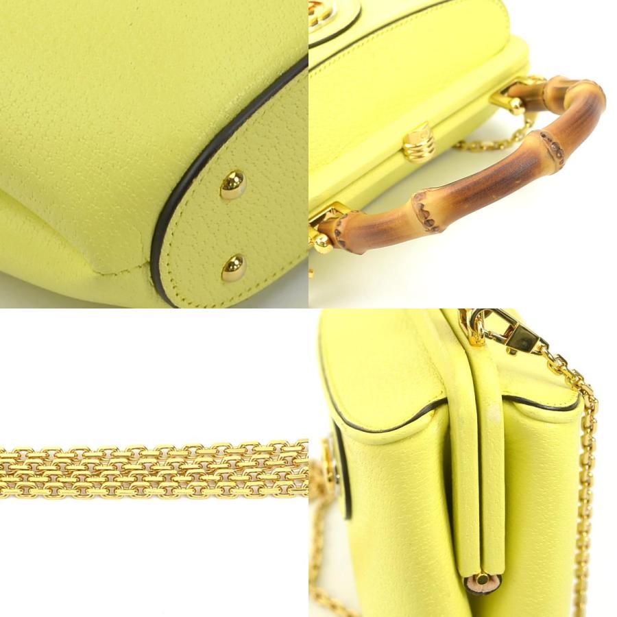 GUCCI（グッチ） ハンドバッグ ショルダーバッグ バンブー レザー