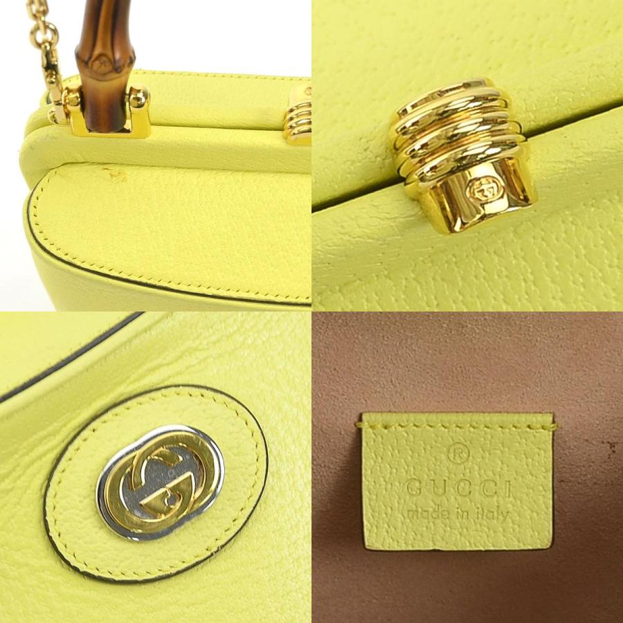 GUCCI（グッチ） ハンドバッグ ショルダーバッグ バンブー レザー