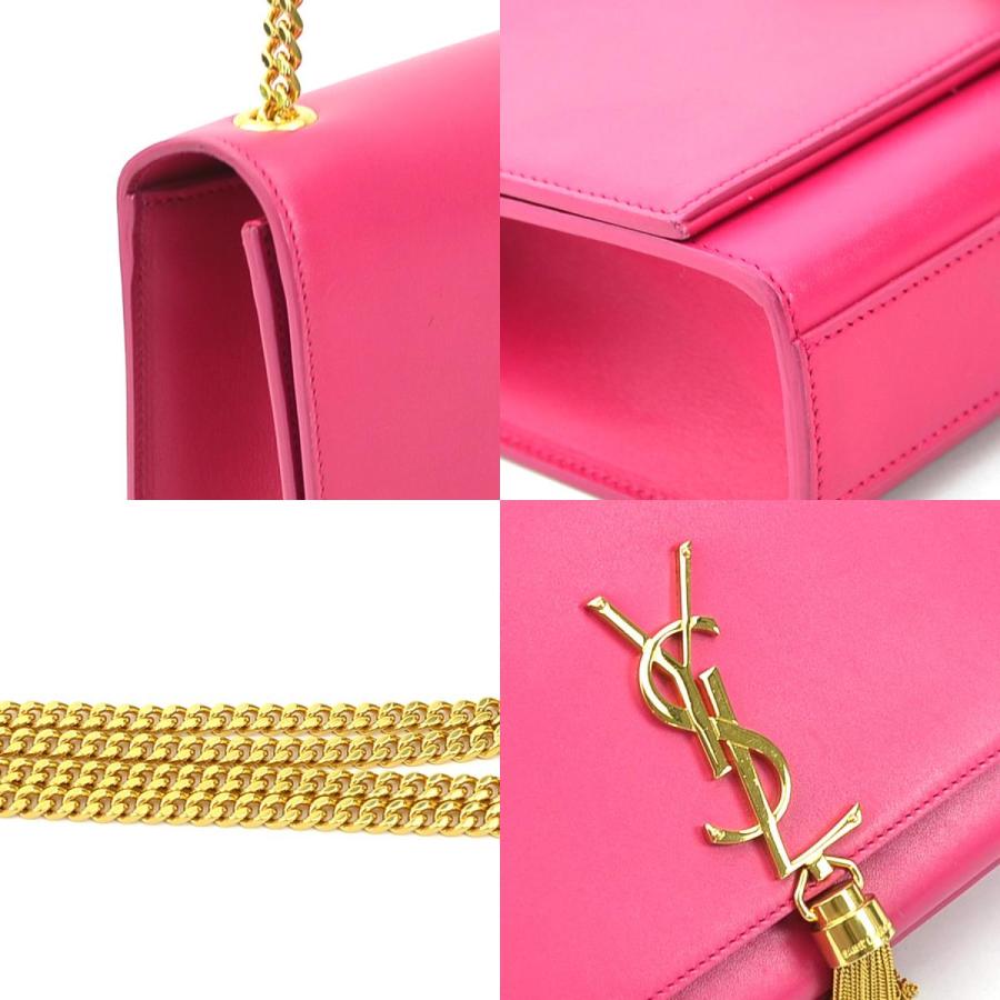 サンローラン SAINT LAURENT ショルダーバッグ レザー ピンク サンローラン SAINT LAURENT ショルダーバッグ レザー ピンク