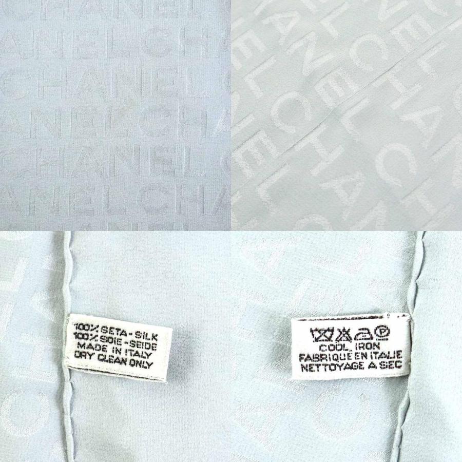 シャネル　CHANEL スカーフ　ミニサイズ　グレー　シルク100% CHANEL（シャネル） スカーフ シルク グレー : ブランドバリュー