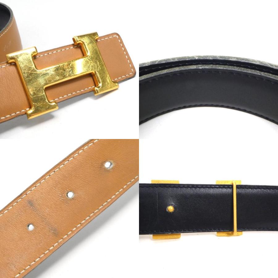 HERMES エルメス　コンスタンス　ボックスカーフ　レザーベルト　ゴールド金具 HERMES エルメス ベルト コンスタンス ボックスカーフ ゴールド