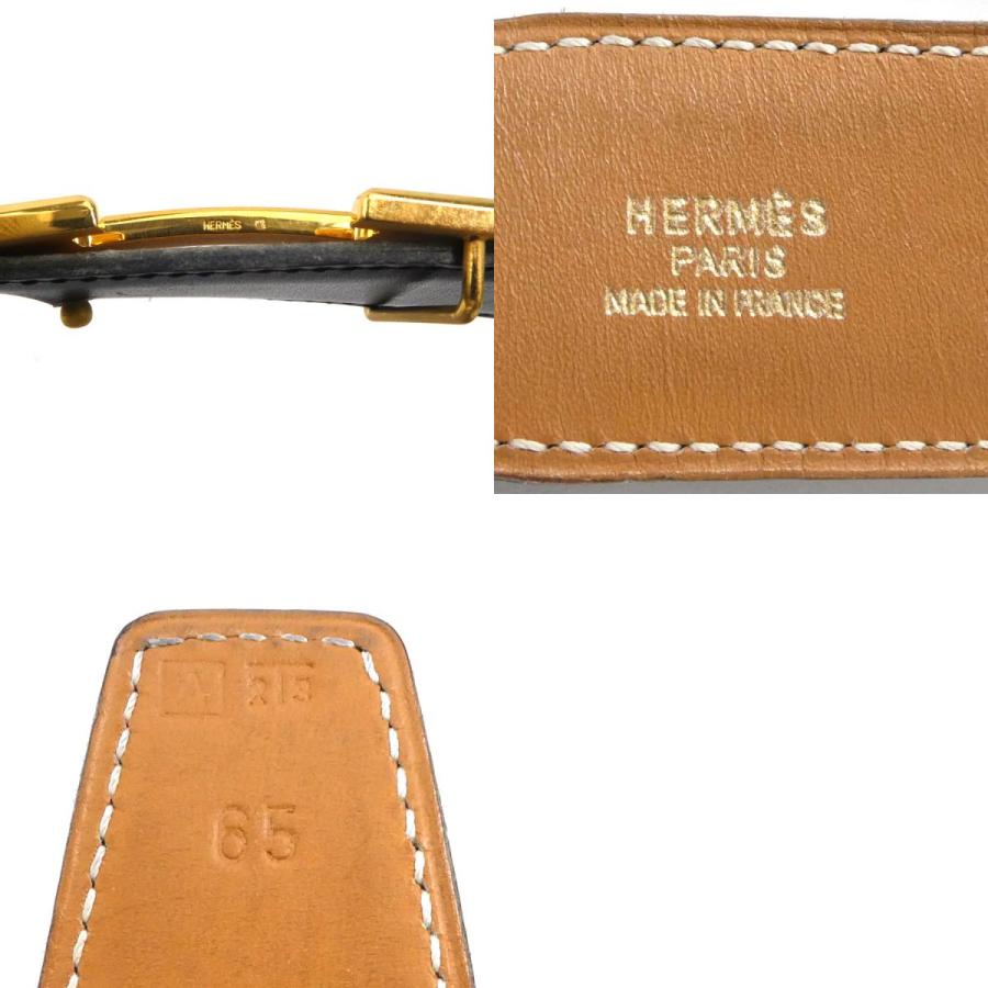 ✴︎美品　HERMES エルメス コンスタンス ボックスカーフ レザーベルト HERMES（エルメス） コンスタンス H ベルト ブラック ブラウン