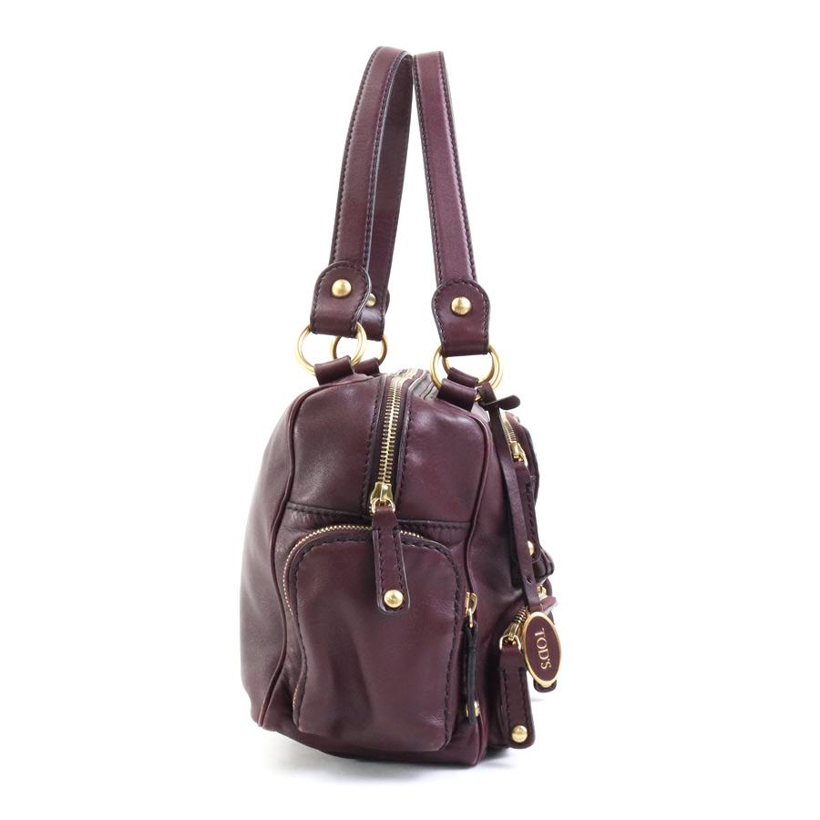 トッズ TOD'S ハンドバッグ レザー ボルドー : ブランドバリュー