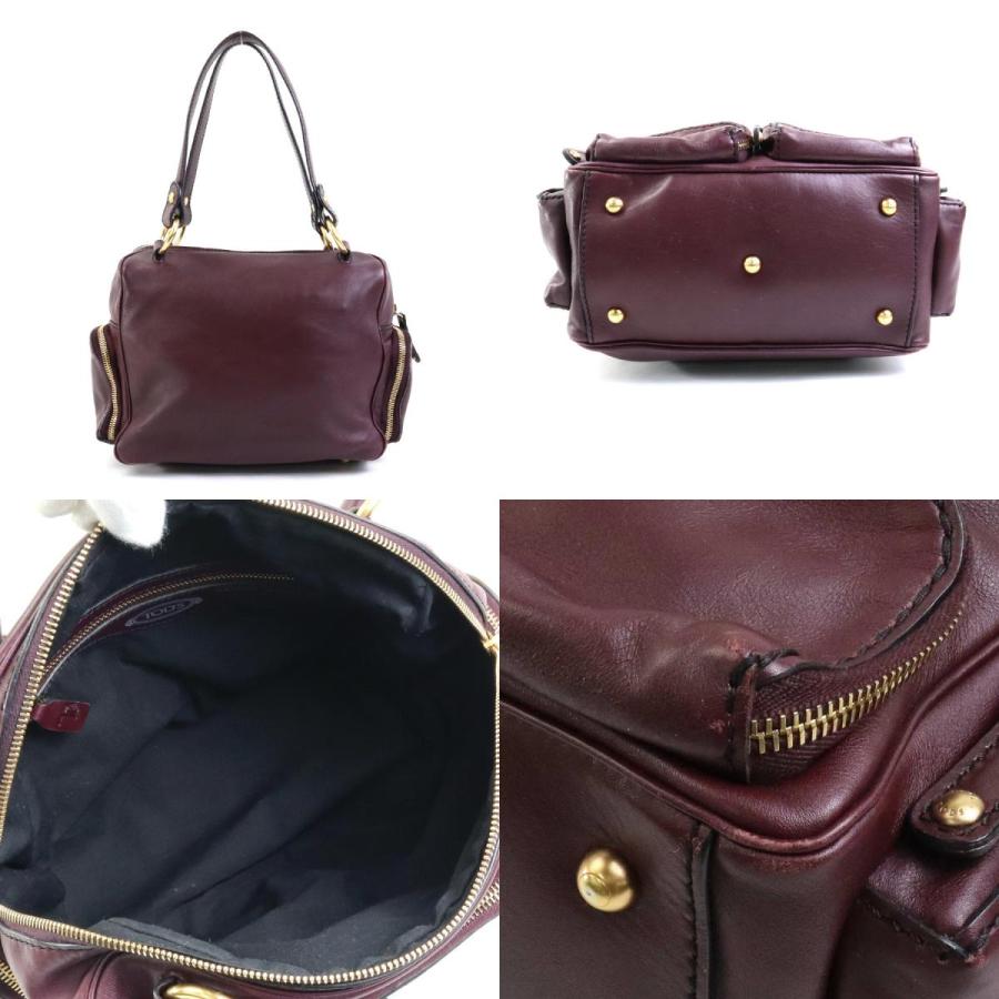 トッズ TOD'S ハンドバッグ レザー ボルドー : ブランドバリュー