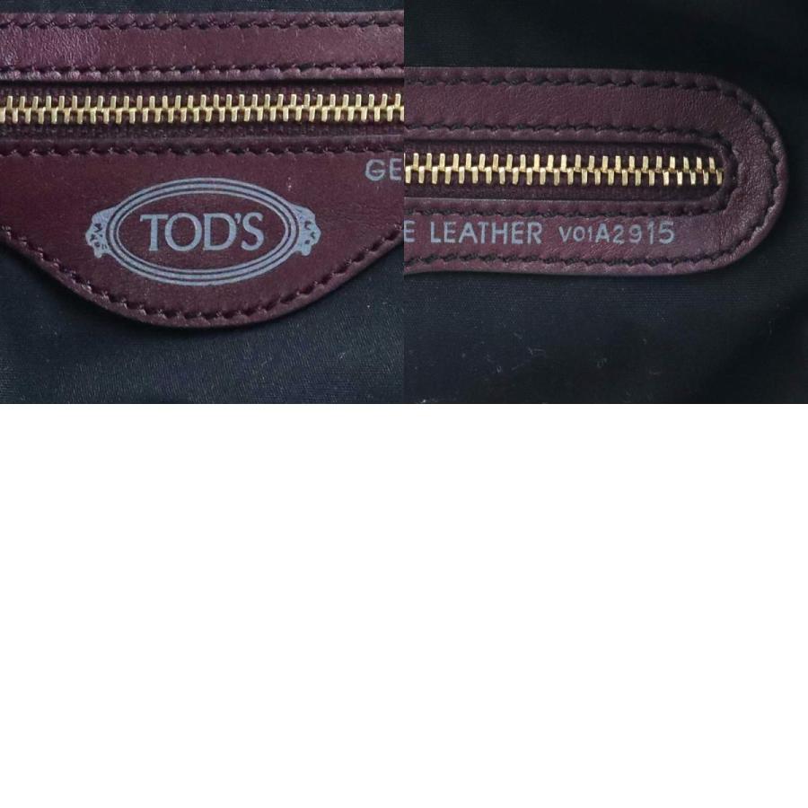 トッズ TOD'S ハンドバッグ レザー ボルドー : ブランドバリュー
