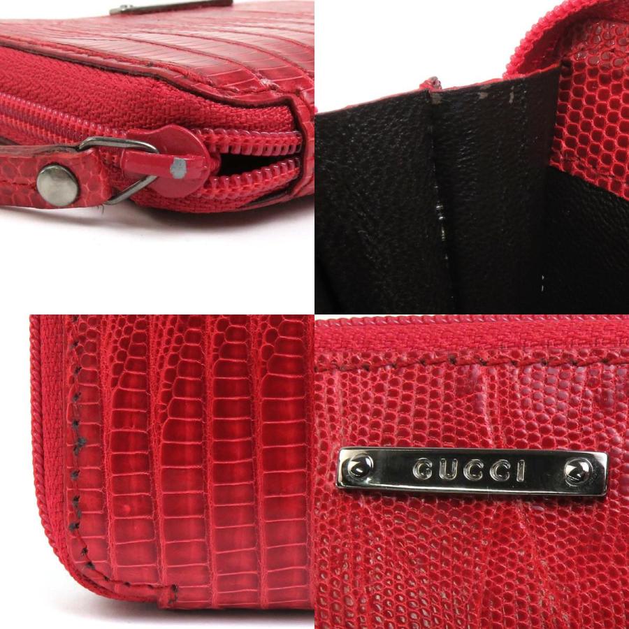 GUCCI グッチ コインケース 型押しレザー レッド : ブランドバリュー  