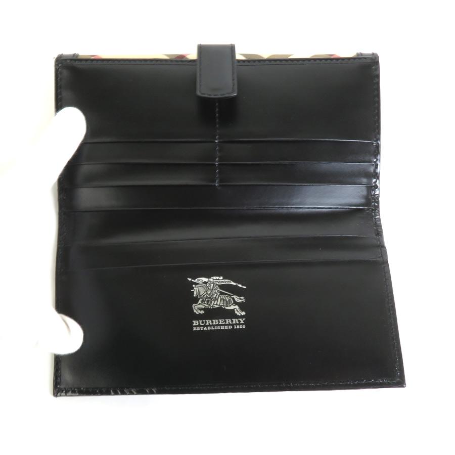 BURBERRY（バーバリー） 二つ折り長財布 PVCコーティングキャンバス