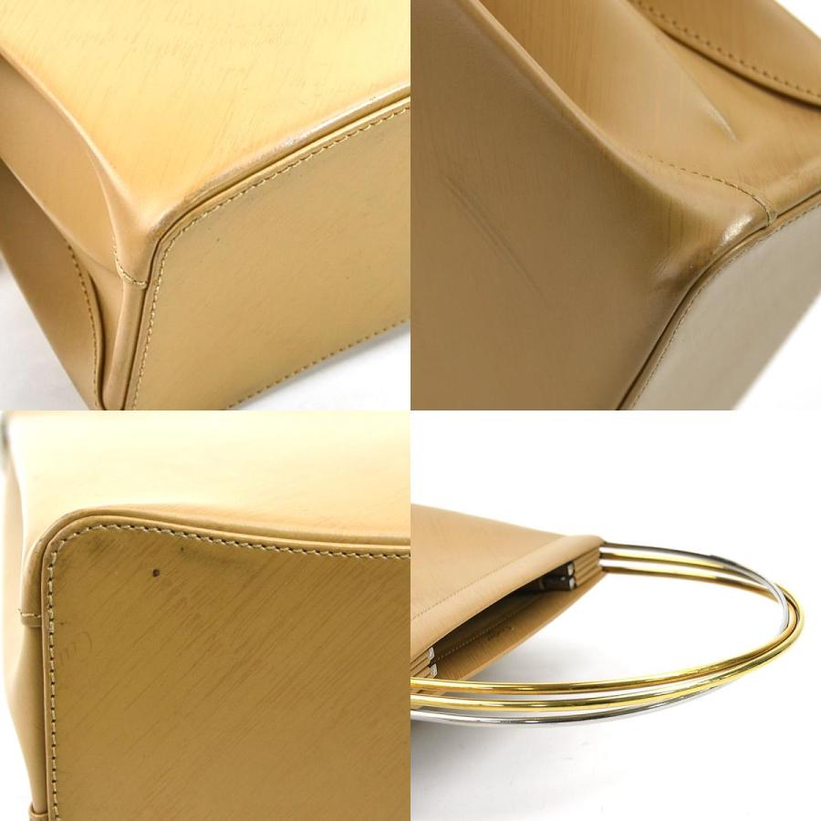 ★美品・ギャラ付き カルティエ ビジネスバッグ ハンドバッグ レザー ベージュ カルティエ Cartier マスト ドゥ カルティエ ドキュメント