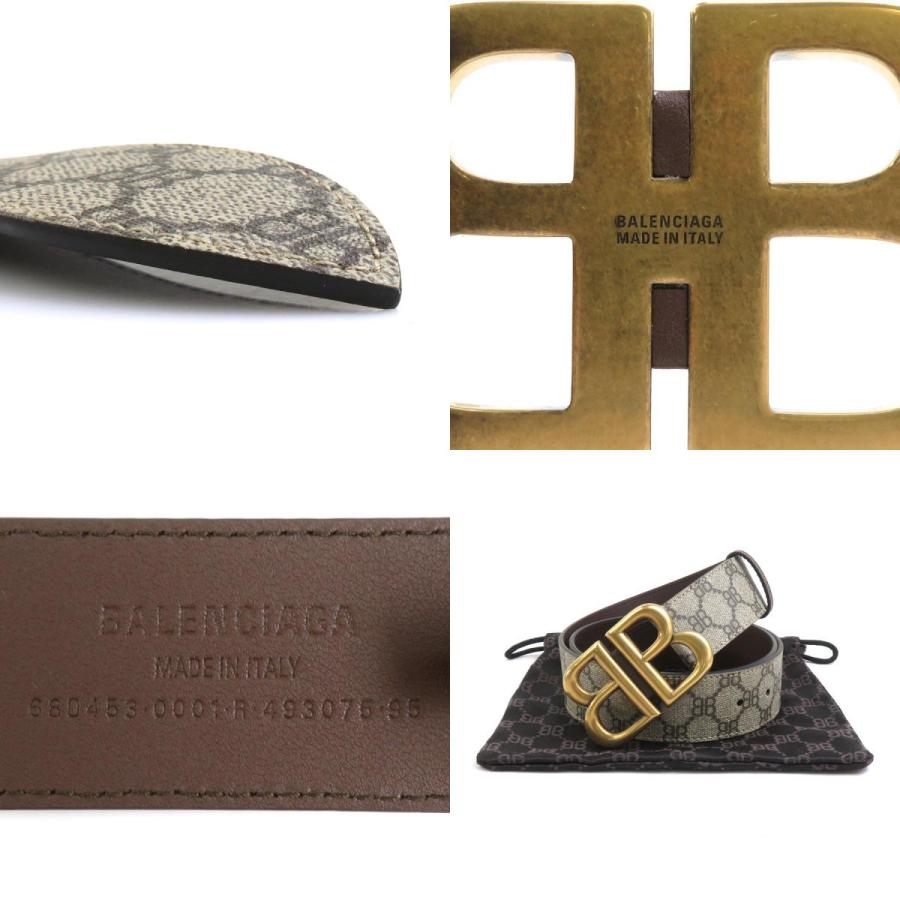 BALENCIAGA（バレンシアガ） ベルト ×Gucci レザー ブラウン