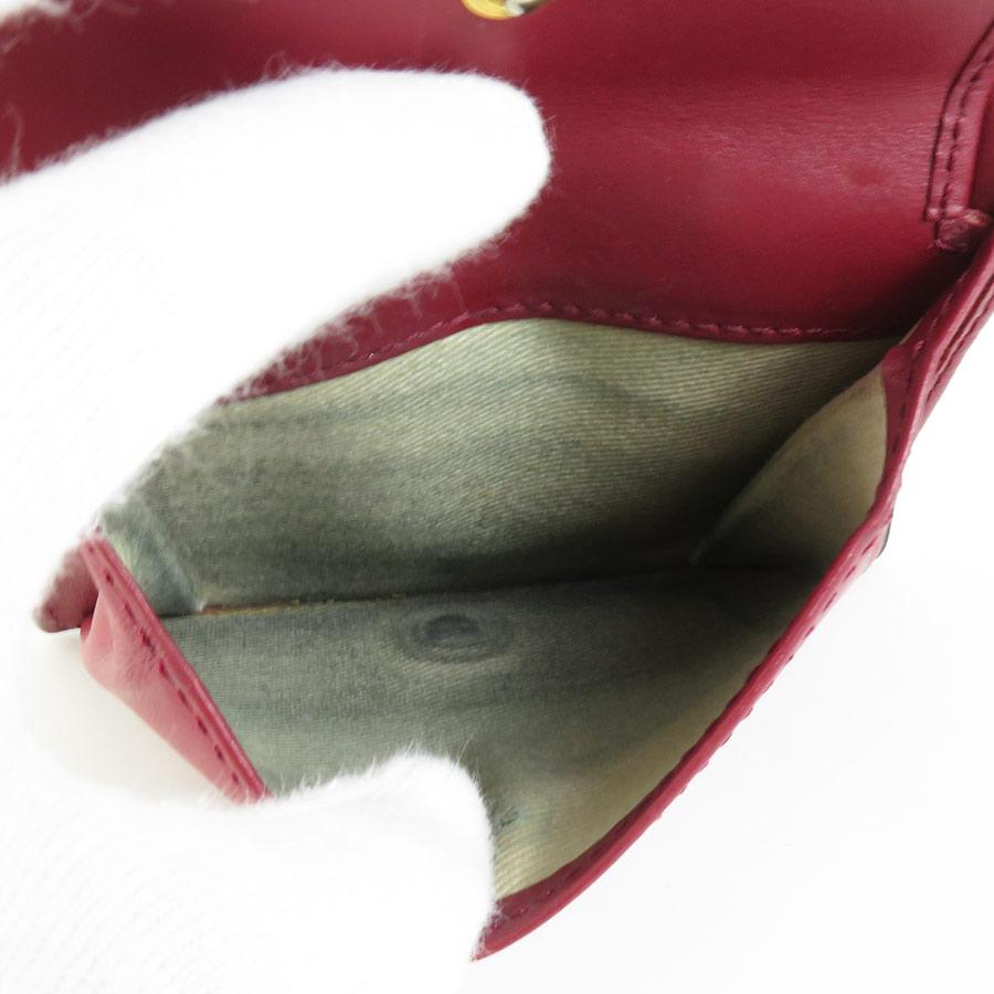 MARNI（マルニ） 二つ折り財布 レザー ブラウン×ピンク×ワインレッド