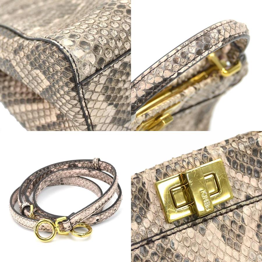 FENDI ミニピーカブー パイソン FENDI（フェンディ） ハンドバッグ ショルダーバッグ ピーカブーミニ