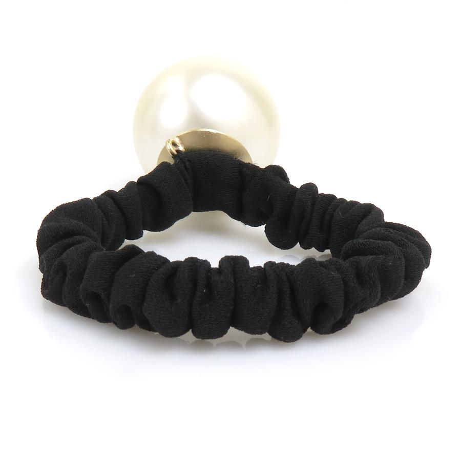 CHANEL（シャネル） ヘアゴム フェイクパール/ゴム ブラック