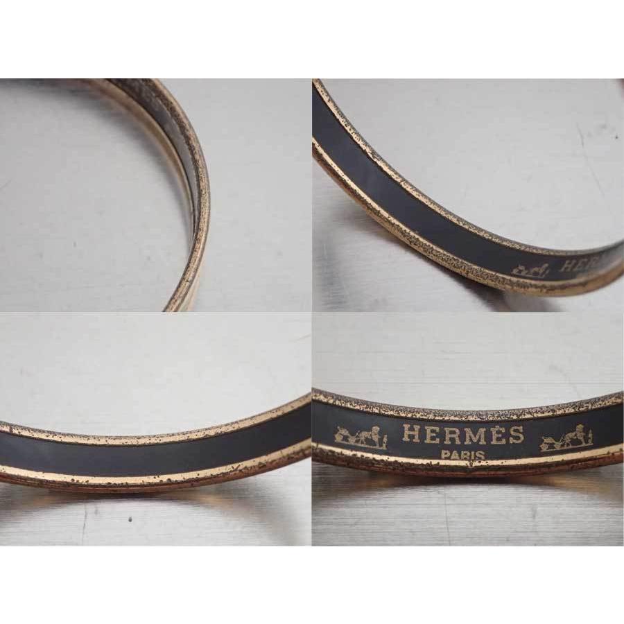 HERMES（エルメス） バングル ブレスレット エマイユ 金属素材x