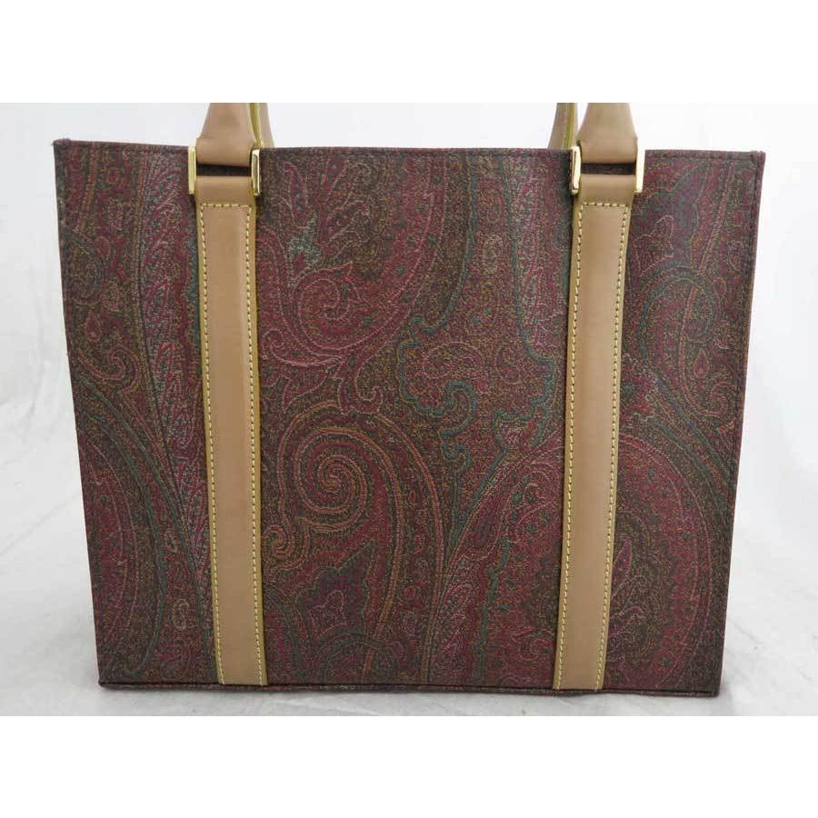 ETRO（エトロ） バッグ ペイズリー PVCxレザー ブラウンxマルチ