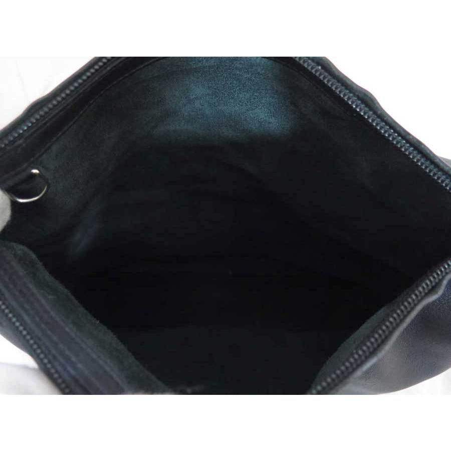 LOEWE（ロエベ） ショルダーバッグ ロゴ レザーxシルバー金具