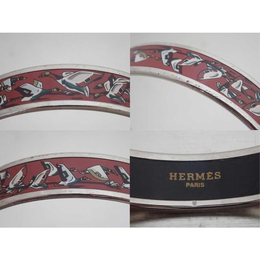 HERMES（エルメス） バングル ブレスレット エマイユ 金属素材x