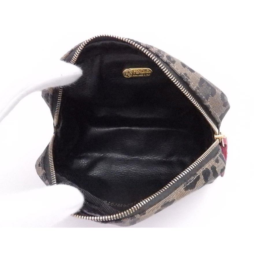 FENDI（フェンディ） ポーチ マルチケース レオパード キャンバス