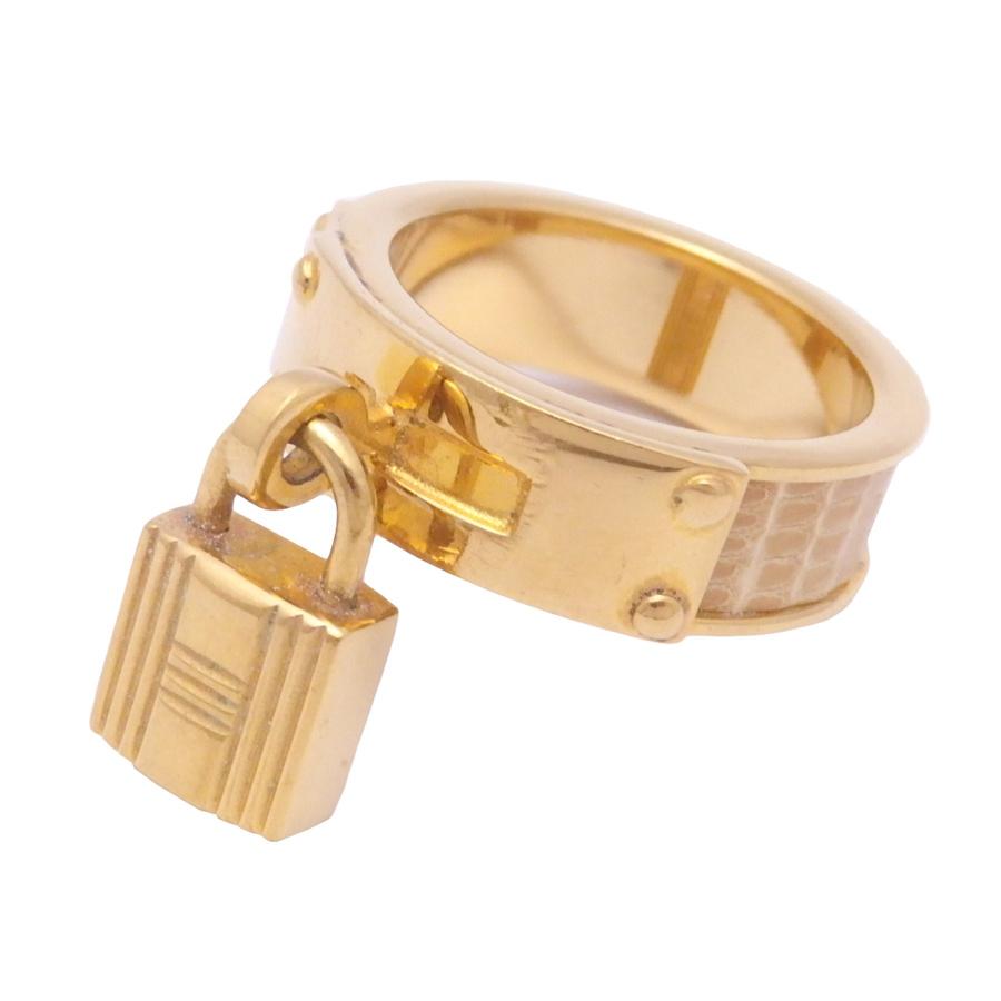 エルメス HERMES スカーフリング ケリーモチーフ カデナチャーム 金属