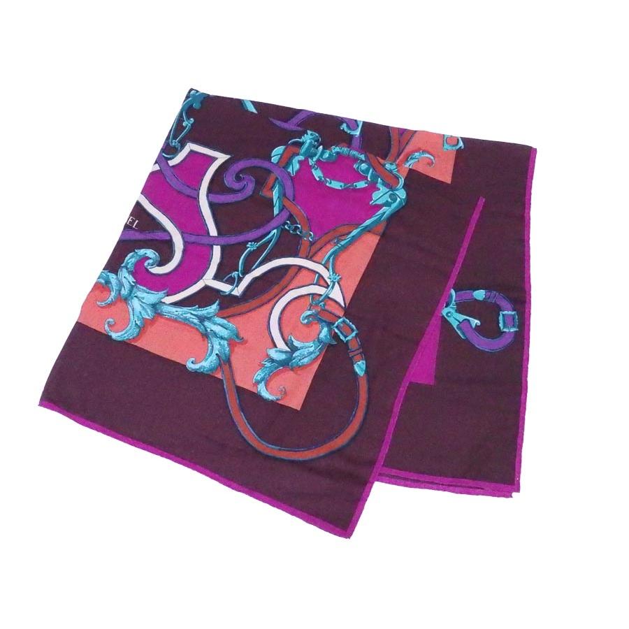 エルメス　HERMES ショール　ストール　スカーフ　紫61×170cmS438 エルメス HERMES ショール ストール スカーフ 紫61×170cmS438