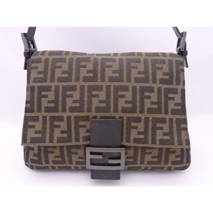 Fendi ショルダーバッグ ブラウン ブラック ズッカ　マンマバケット 楽天市場】フェンディ FENDI マンマバケット ショルダーバッグ