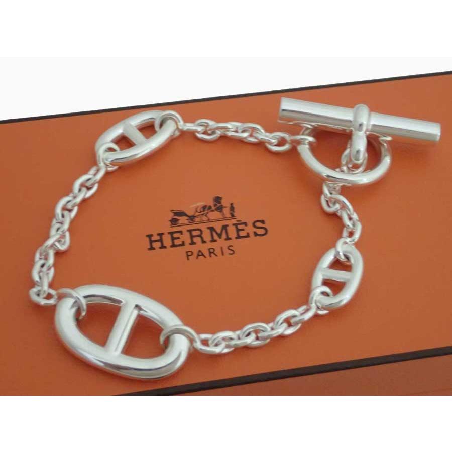 HERMES エルメス ブレスレット シェーヌダンクル Ag925 シルバー 