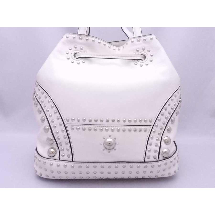 PRADA（プラダ） ショルダーバッグ 三角ロゴプレート スタッズ レザー