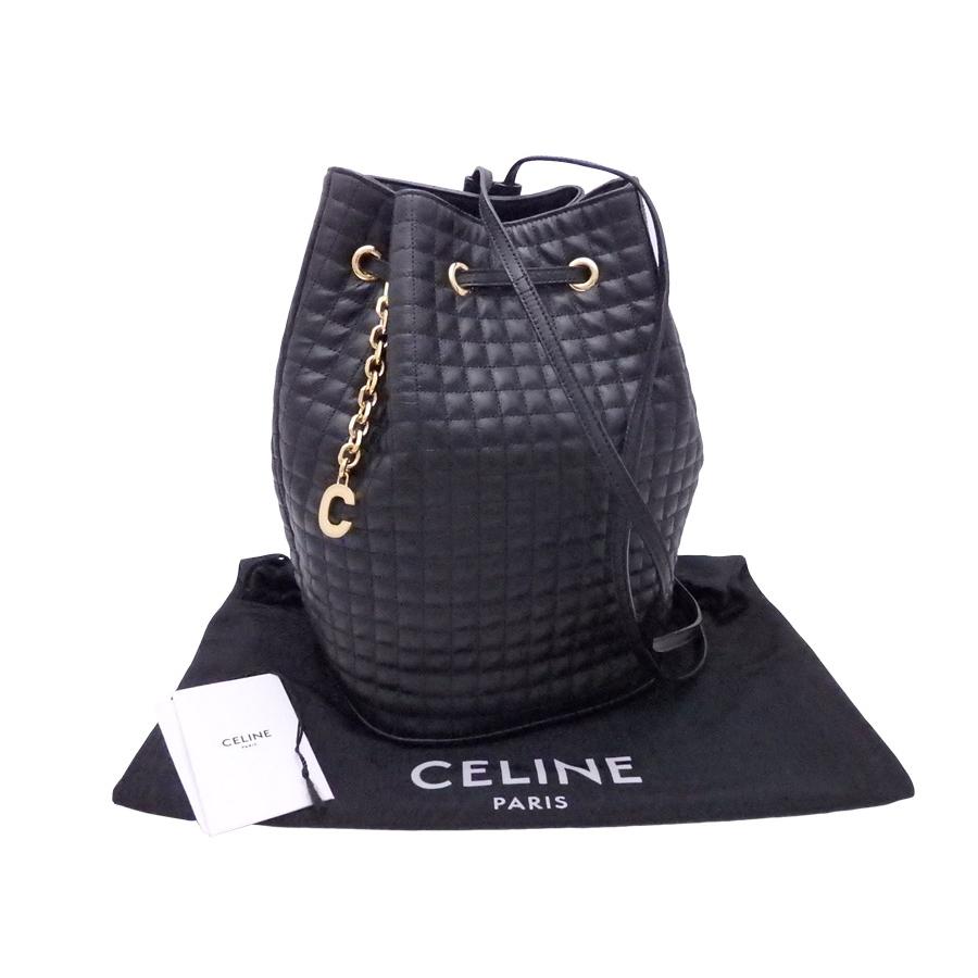 美品✨希少✨　CELINE 　セリーヌ　リュック　バックパック　レザー　チェーン CELINE セリーヌ 超レア♪ ボニー バックパック スムースカーフ