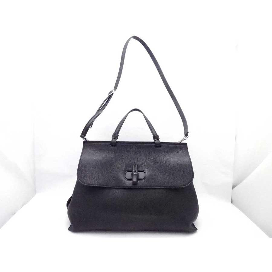 GUCCI（グッチ） ハンドバッグ ショルダーバッグ バンブー レザー