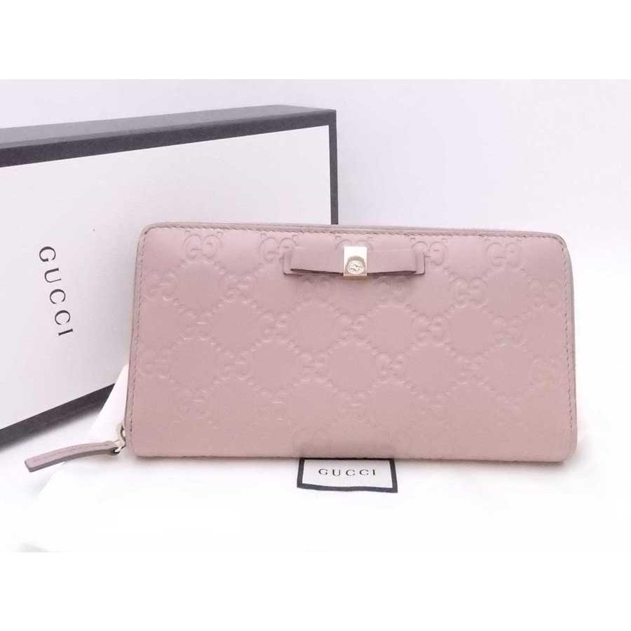 GUCCI グッチ ラウンドファスナー長財布 グッチシマ レザー GUCCI グッチ ラウンドファスナー長財布 グッチシマ レザー