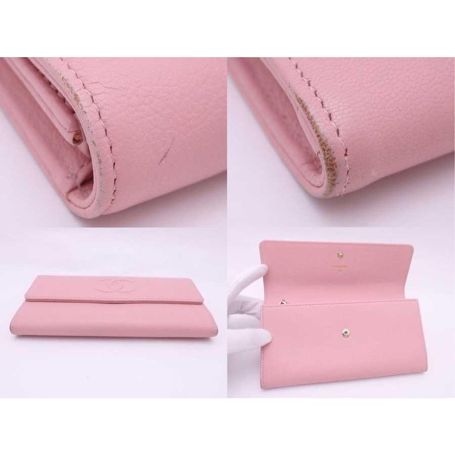 CHANEL（シャネル） 長財布 ココマーク レザー ピンク : ブランド