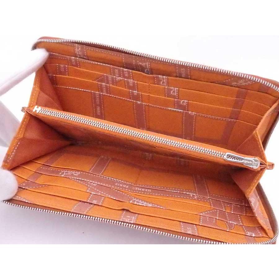 エルメス HERMES ラウンドファスナー長財布 アザップ シルクイン 