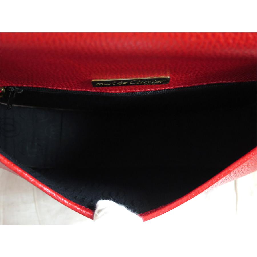 Cartier カルティエ バッグ マストライン レザー レッドx