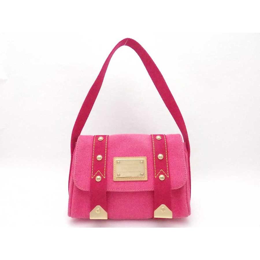 LOUIS VUITTON ピンクキャンバスバッグ