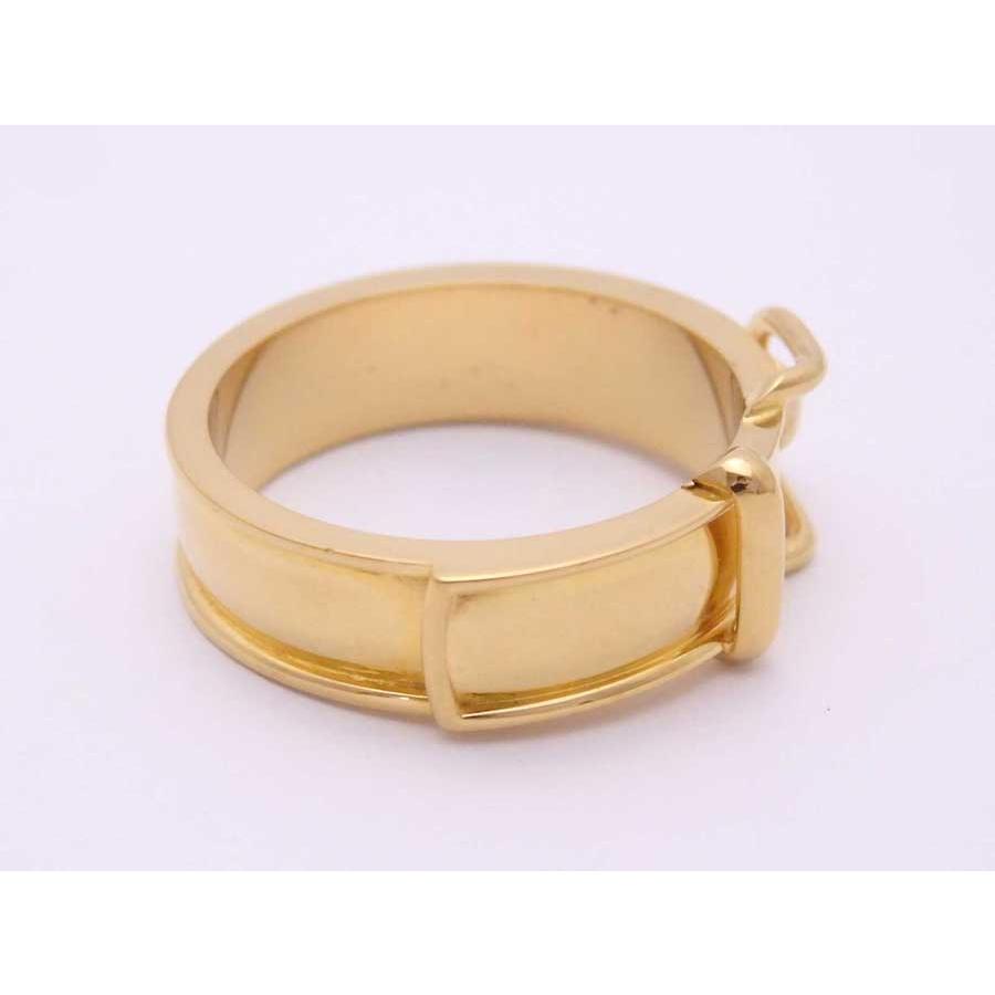 HERMES（エルメス） スカーフリング ベルトモチーフ メタル ゴールド