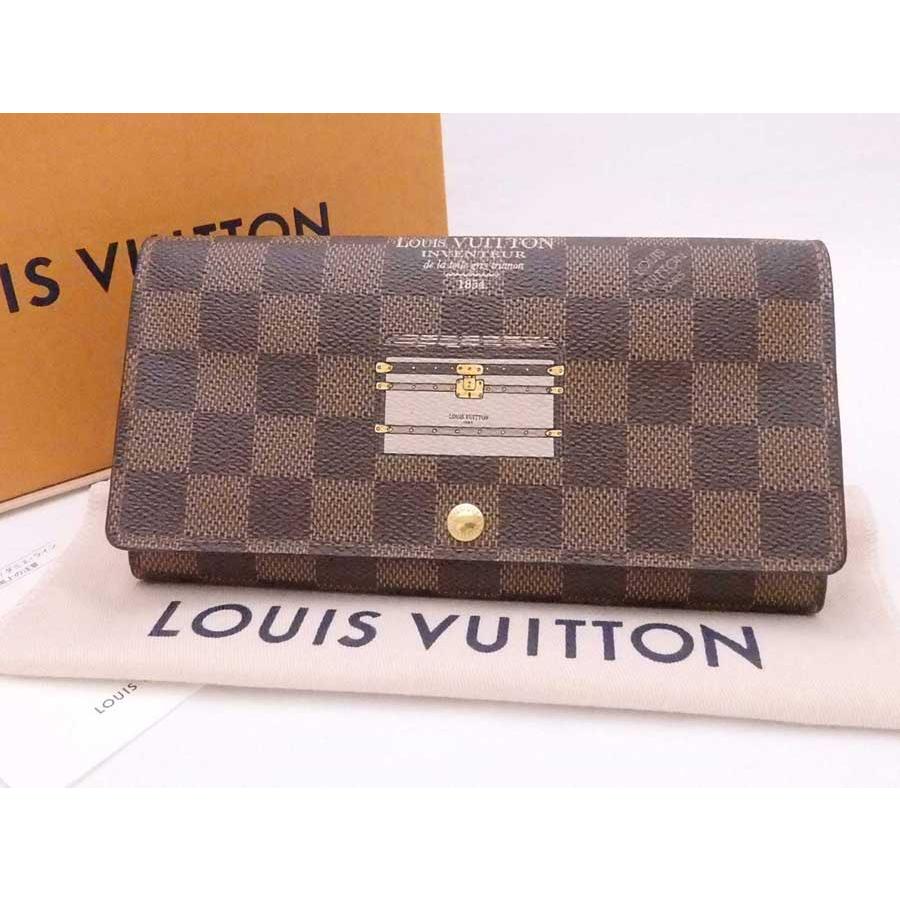 LOUIS VUITTON ルイ ヴィトン 二つ折り長財布 ダミエ トランク  