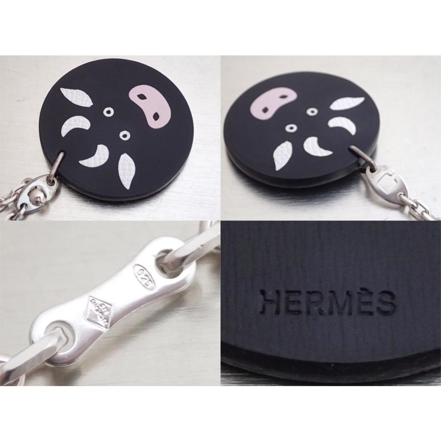 HERMES エルメス チャーム アニマルモチーフ 牛 カウ レザー