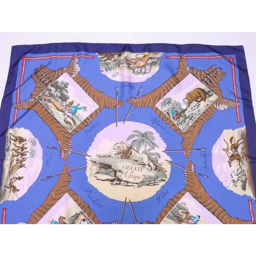 HERMES（エルメス） スカーフ カレ 90 LA CHASSE en Afrique シルク