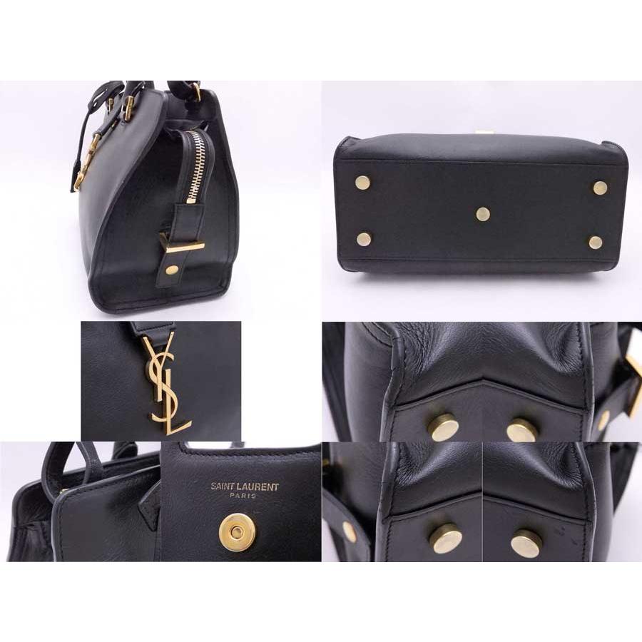 【超美品】SAINT LAURENT ブラックレザーベイビーカバス 楽天市場】サンローラン SAINT LAURENT YSL ベイビー カバス