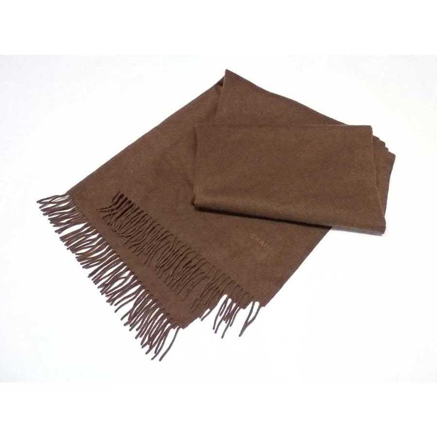 CHANEL カシミヤ　ストール CHANEL（シャネル） ストール カシミヤ ブラック : ブランドバリュー