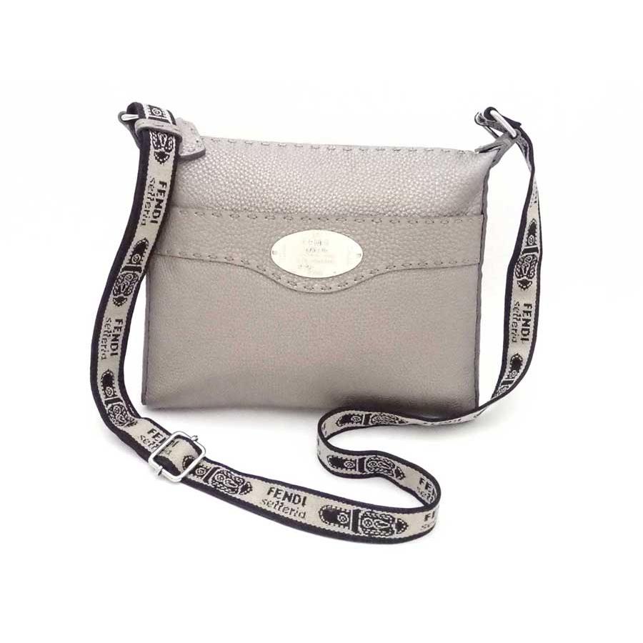 FENDI フェンディ 斜め掛けショルダーバッグ セレリア レザー