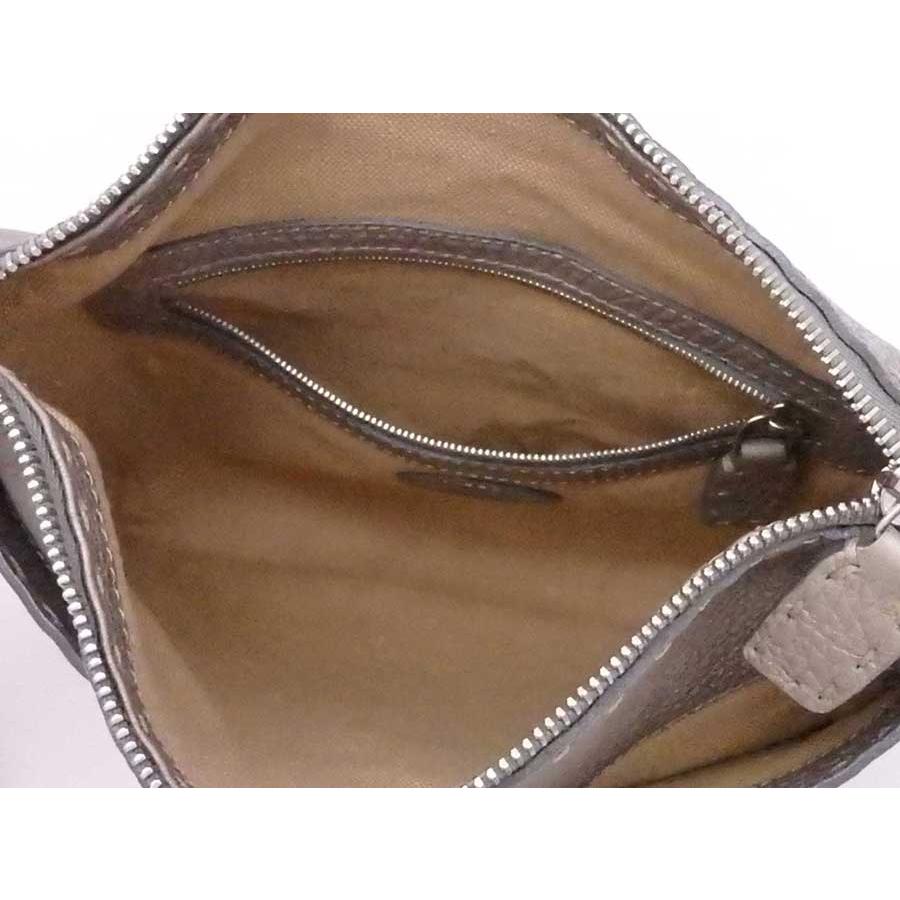 正規品FENDIセレリアショルダーバッグ ワンショルダー 斜め掛けレザー グレー フェンディ FENDI レイ セレリア ショルダーバッグ レザー グレー