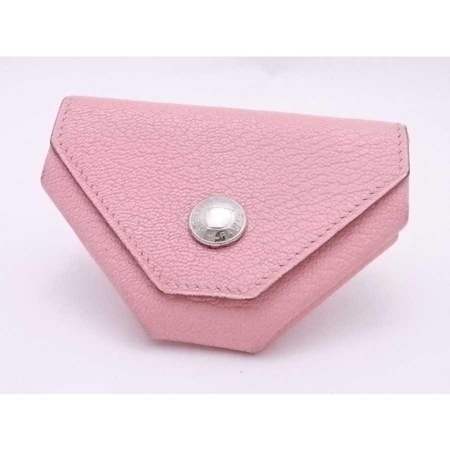 HERMES レザー ルヴァンキャトル ピンク　ケース HERMES（エルメス） コインケース ル ヴァンキャトル レザー/メタル