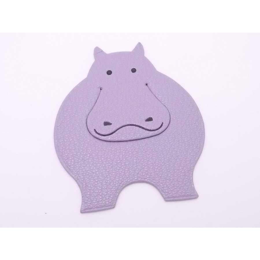 HERMES（エルメス） ブックマーク アニマルモチーフ カバ レザー