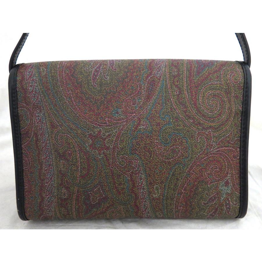 エトロ ETRO 斜め掛けショルダーバッグ ペイズリー PVC/レザー マルチカラー/ブラック レディース 送料無料【中古】 e54905g ETRO（エトロ） 斜め掛けショルダーバッグ ペイズリー PVC/レザー