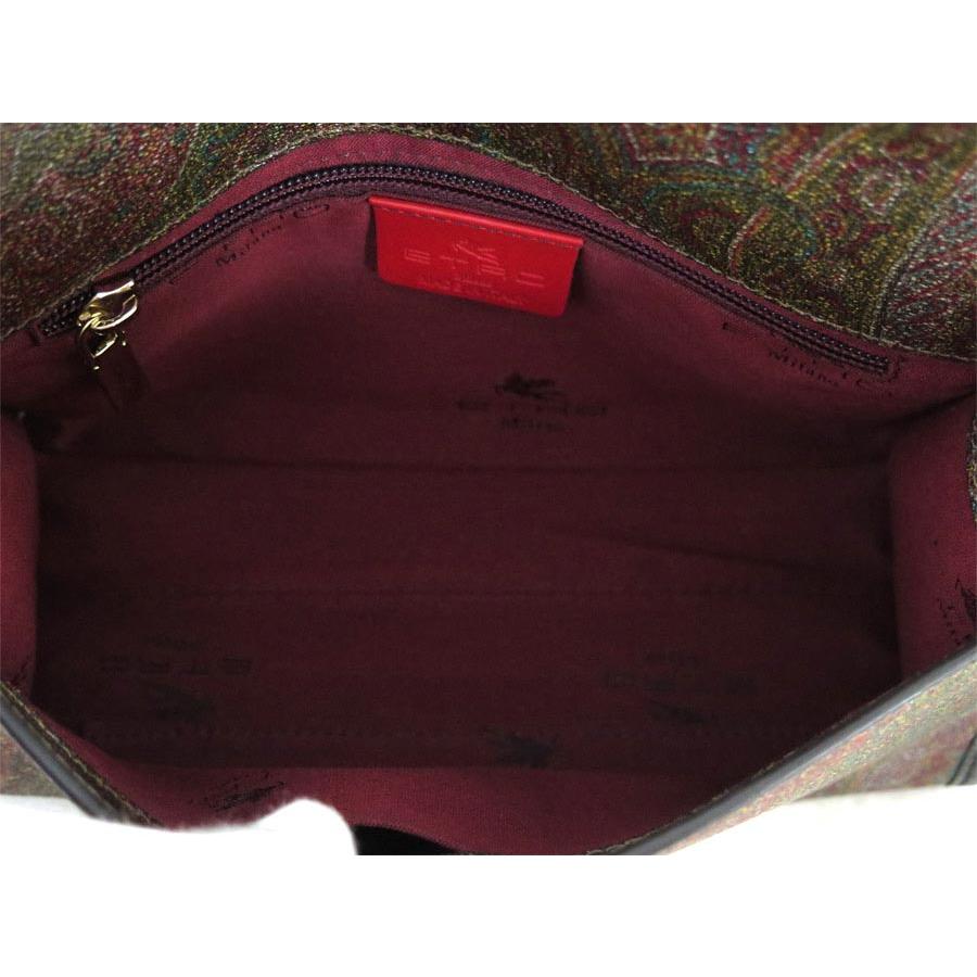 エトロ ETRO 斜め掛けショルダーバッグ ペイズリー PVC/レザー マルチカラー/ブラック レディース 送料無料【中古】 e54905g ETRO（エトロ） 斜め掛けショルダーバッグ ペイズリー PVC/レザー