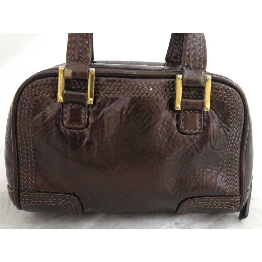 LOEWE ロエベ ハンドバッグ ポシェット アマソナモチーフ パテント 