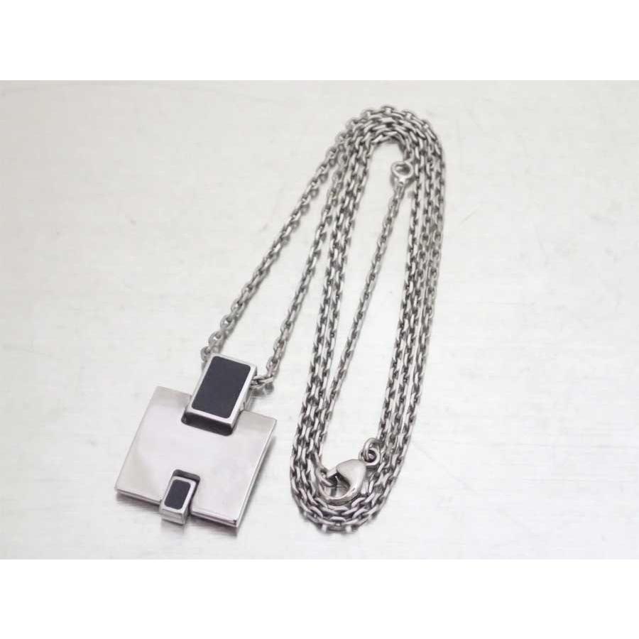HERMES（エルメス） ネックレス アイリーン メタル/エナメル シルバー 