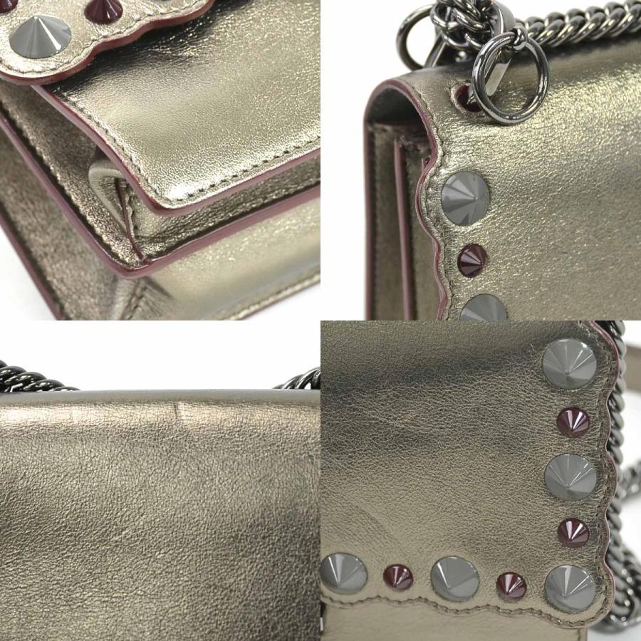 FENDI（フェンディ） 斜め掛けショルダーバッグ キャナイ レザー