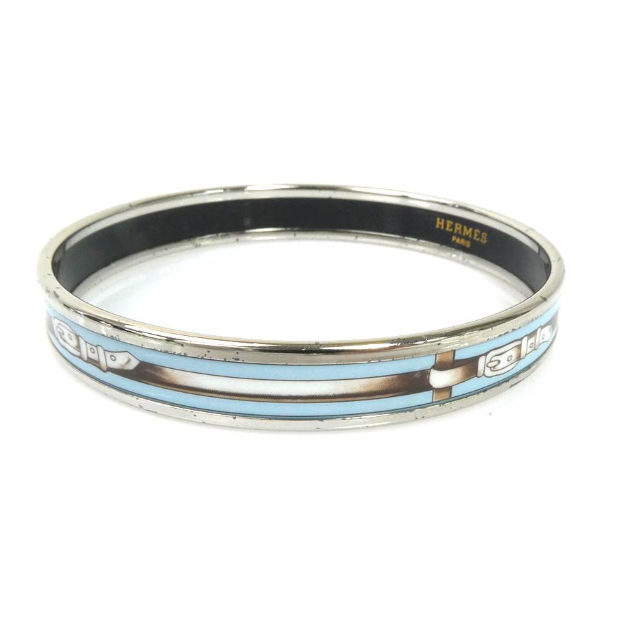HERMES ネイビーエナメル バングル HERMES エルメス バングル ブレスレット クリッククラック