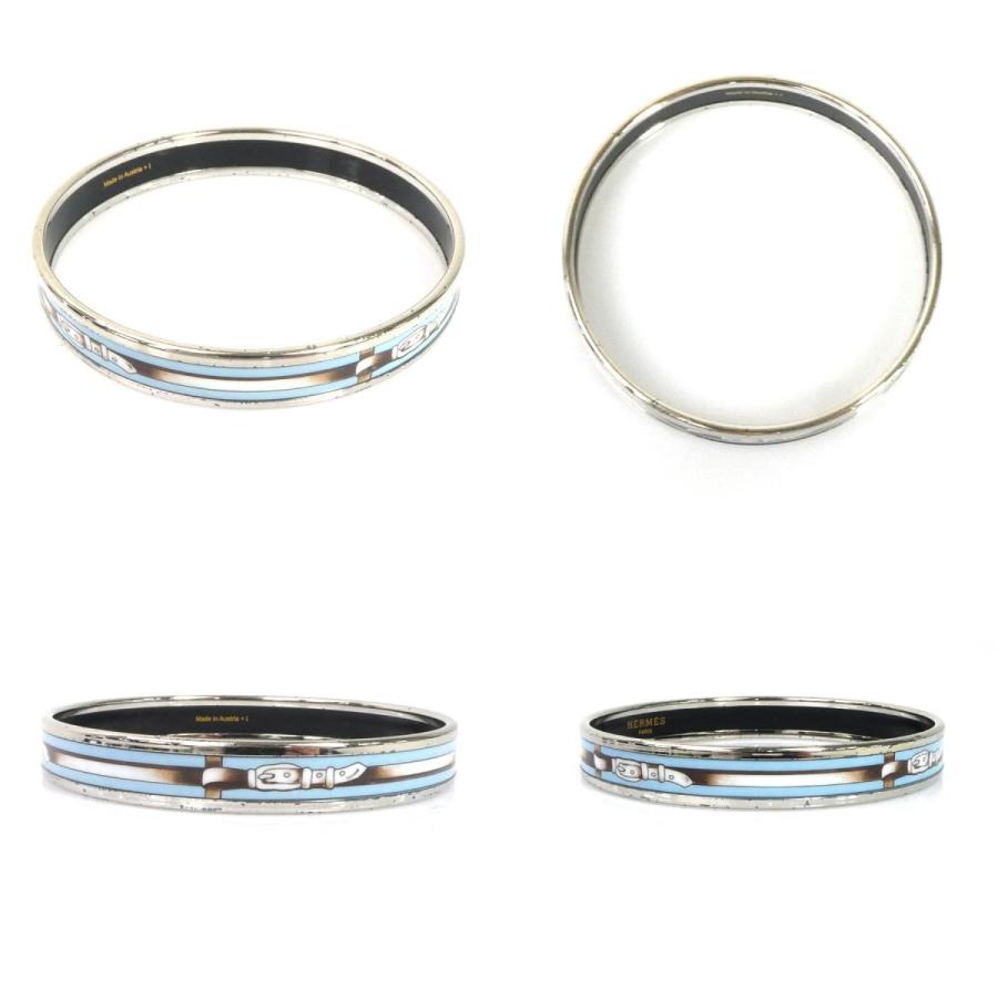 HERMES エルメス バングル ブレスレット エマイユ メタル